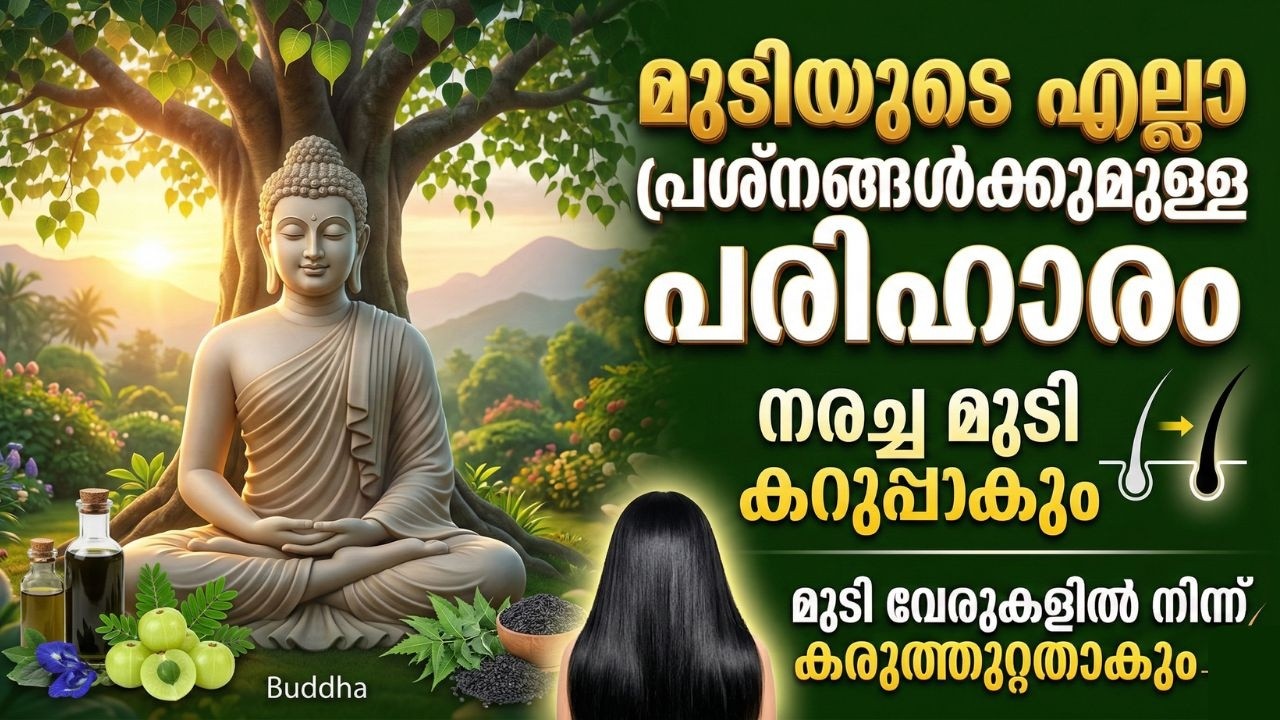 മുടിയുടെ എല്ലാ പ്രശ്നങ്ങൾക്കുമുള്ള പരിഹാരം  | Ayurvedic Hair Care | Buddha Story on Hair