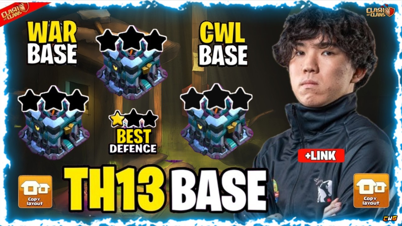 TOP 5! NEW BEST TH13 BASE Layout + Copy Link 2025 | Town Hall 13 (TH13) War Base | Clash of Clans
