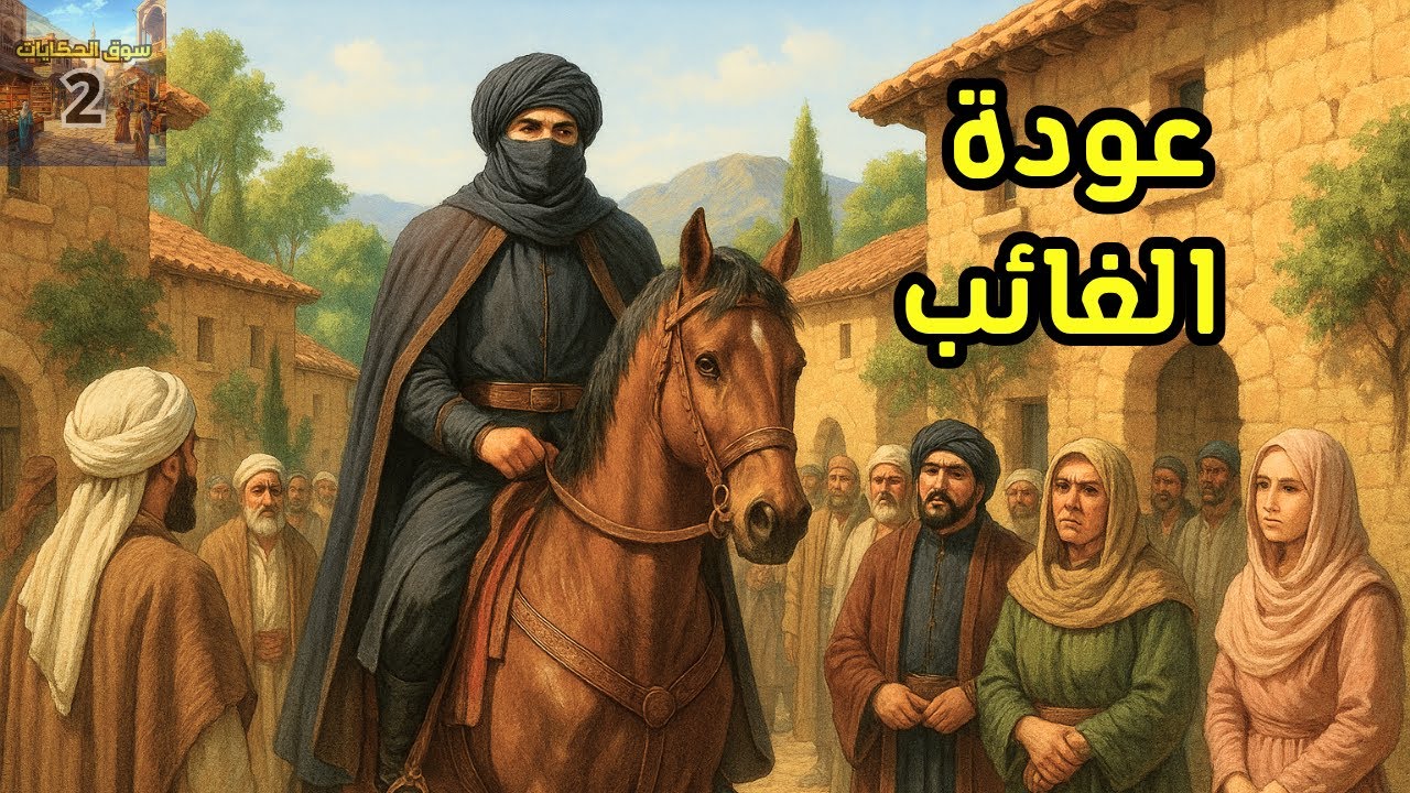 قصة عودة الغائب، شاب يغيب عن قريته سبع سنوات ليجد أن أباه توفي ودجال سرق بيته، سوق الحكايات 2