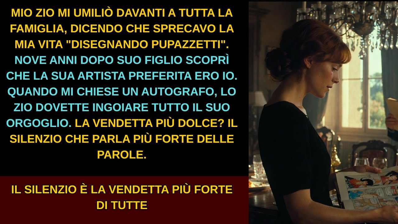 La vendetta pi&ugrave; dolce? Mio zio mi umili&ograve; al pranzo&mdash;ieri ha chiesto un autografo per suo figlio.