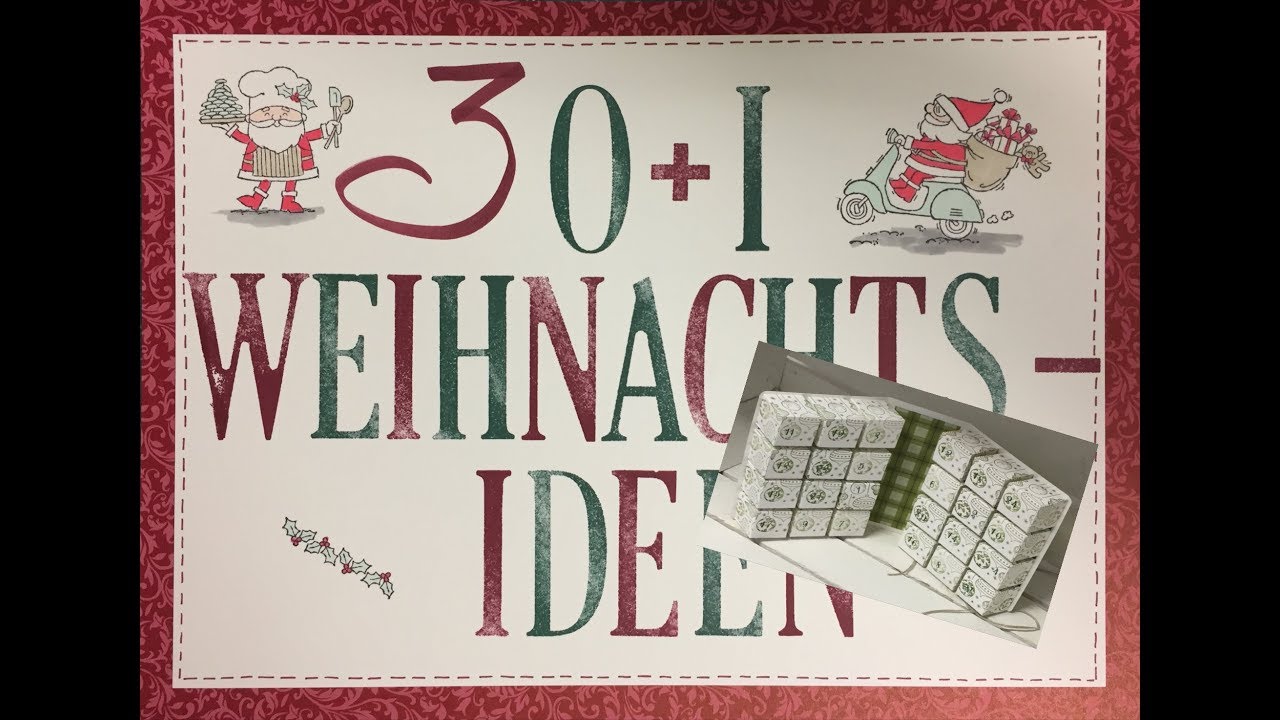 30+I Weihnachtsidee: Adventskalender - Buch mit Stampin'Up! Stempelset