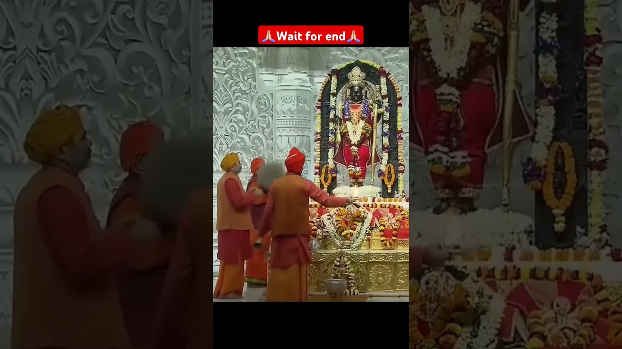 🙏🏻AYODHYA SHREE RAM MANDIR LIVE AARTI DARSHAN 🙏🏻#ayodhya #shreeram #ayodhyarammandir #shrots #short