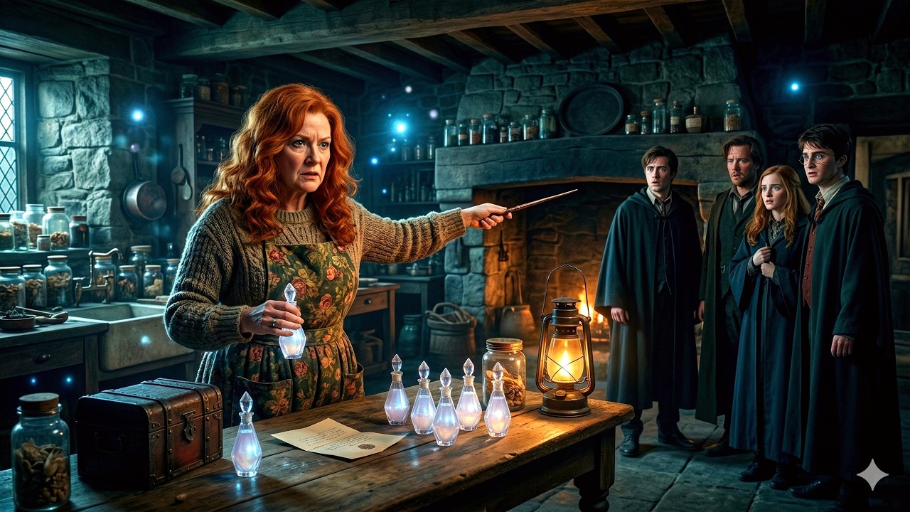 The Vials Hidden In Dumbledore's Stores Were Loyalty Potions — And When Molly Weasley Found Them She