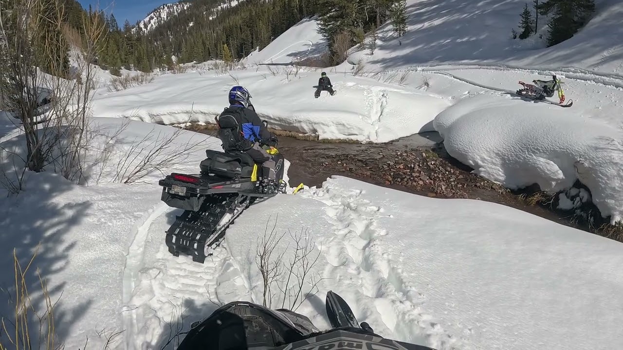 Snowmobile Trip into camp