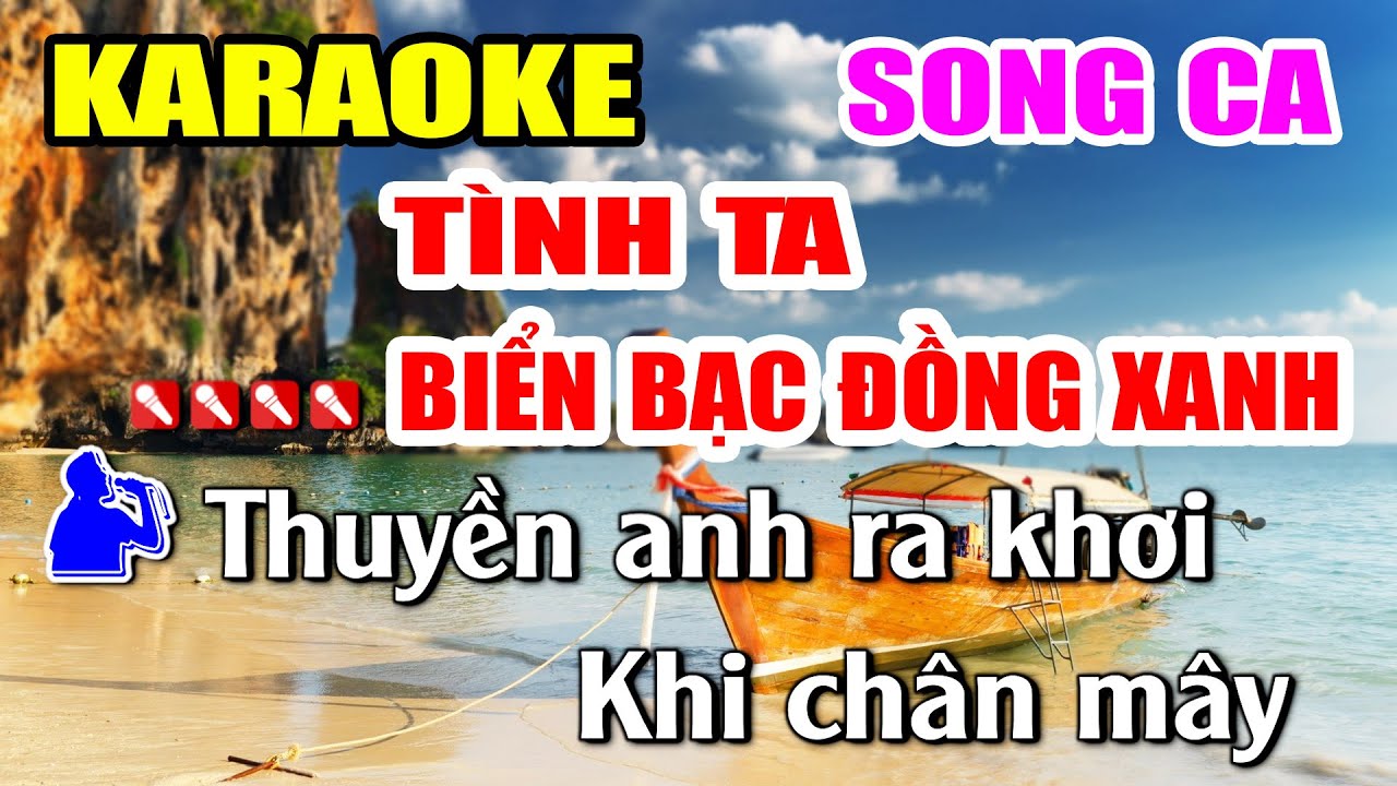 Karaoke Tình Ta Biển Bạc Đồng Xanh - Beat Song Ca Chuẩn Nhất