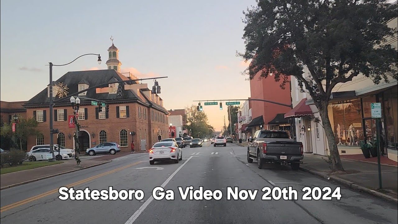 Statesboro Ga Video Nov 20th 2024 #statesboro #tourism #youtube #Video #drivingtour #travelvlog