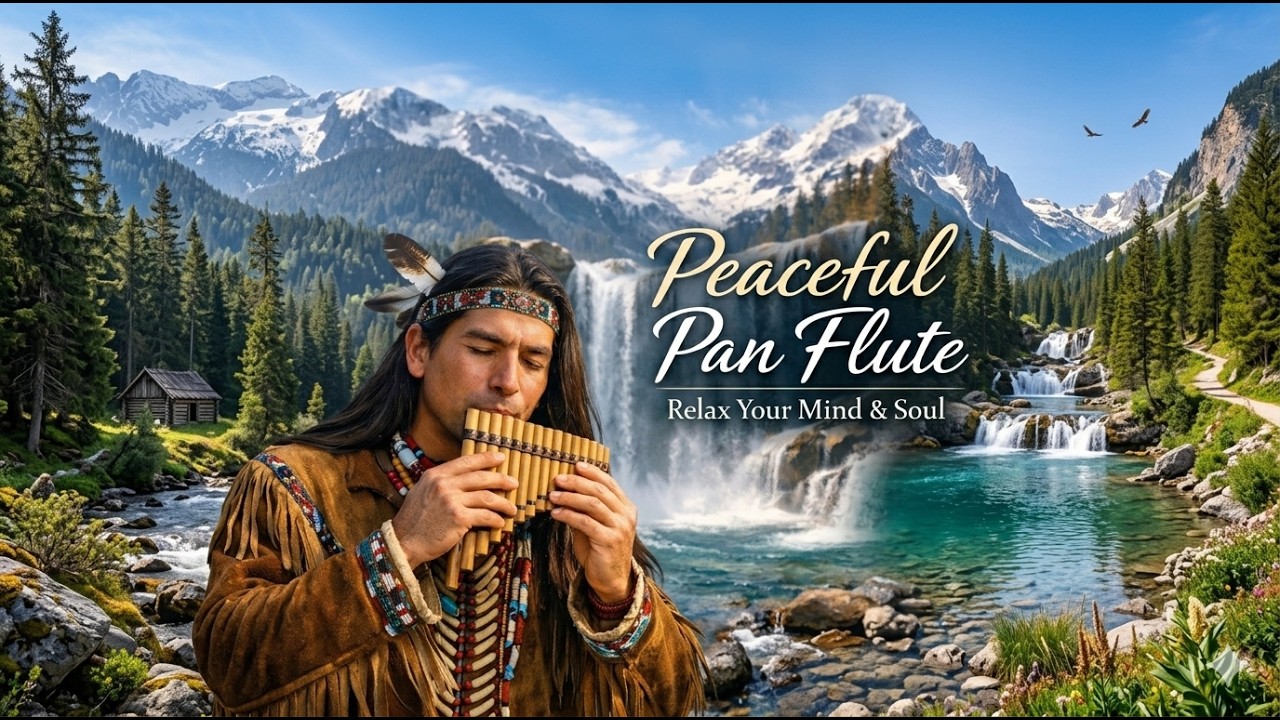 ANDEAN PAN FLUTE 🌿 Healing Music with Flowing Water Sounds | Deep Relaxation & Stress Relief