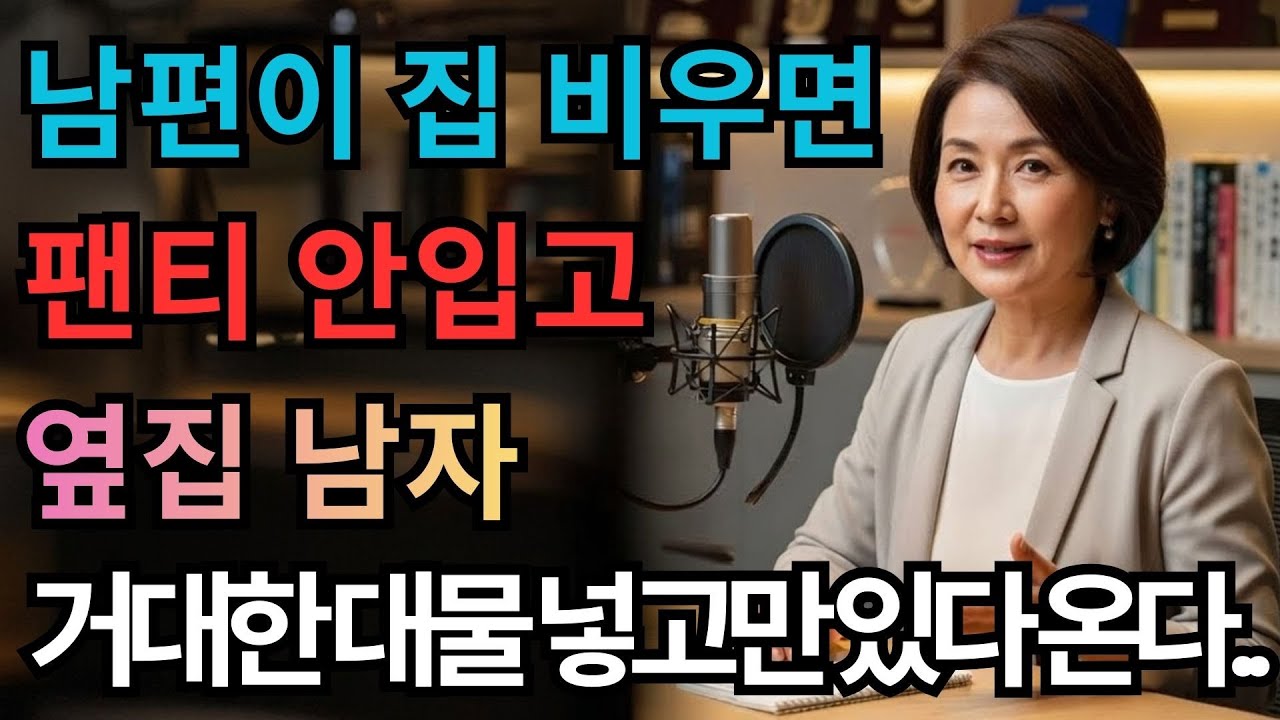 남편이 집을 비운 사이 옆집 남자를 만났습니다... ㅣ황혼연애ㅣ 노후지혜ㅣ 감동사연ㅣ 오디오북