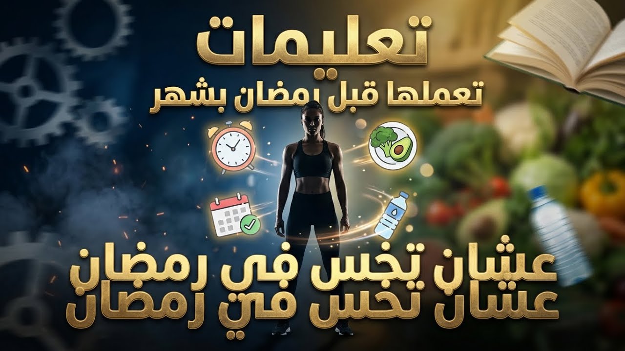 تعليمات هتعملها قبل رمضان بشهر كامل عشان تنزل وزنك في رمضان بكل سهوله