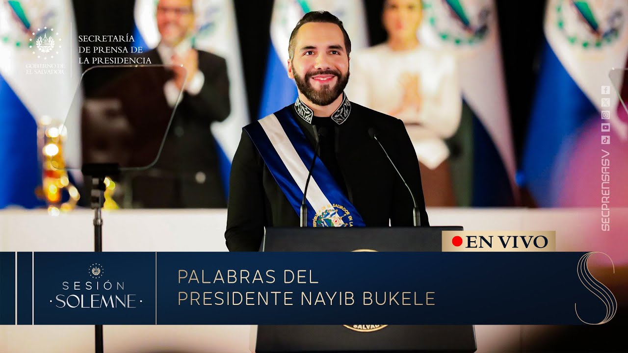 Presidente Nayib Bukele brinda mensaje a la nación con motivo de sus 6 años de Gobierno