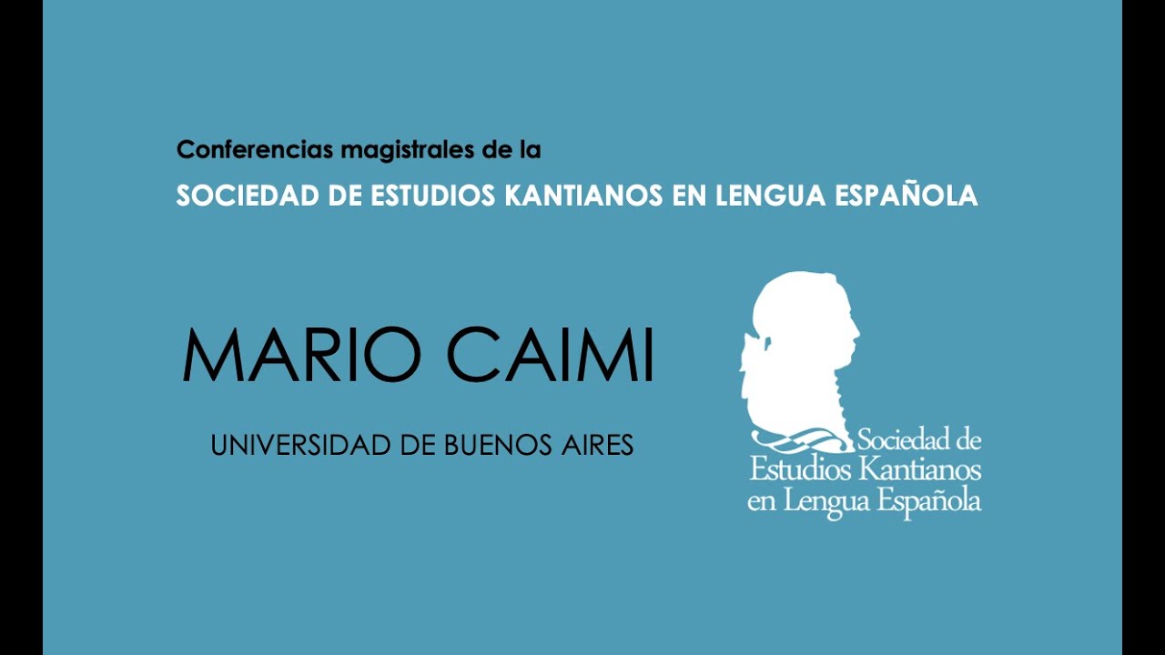 Conferencia magistral Mario Caimi (Universidad de Buenos Aires)