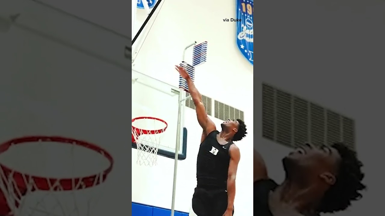 Sean Stewart surpassed Zion Williamson's vertical jump record #shorts