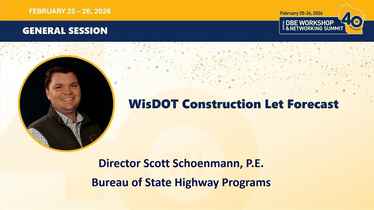 WisDOT Construction Let Forecast
