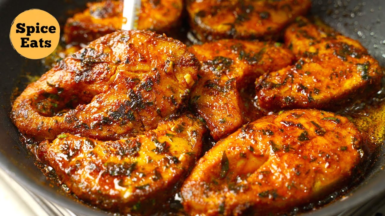 Spicy Masala Fish Fry Recipe | Tawa Masala Fish Fry | Fried Fish