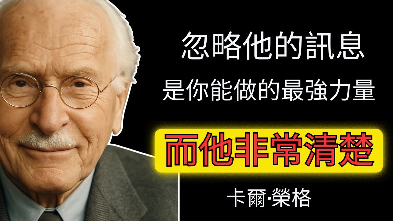 忽略他的訊息是你能做的最強力量 而他非常清楚 | 卡爾·榮格