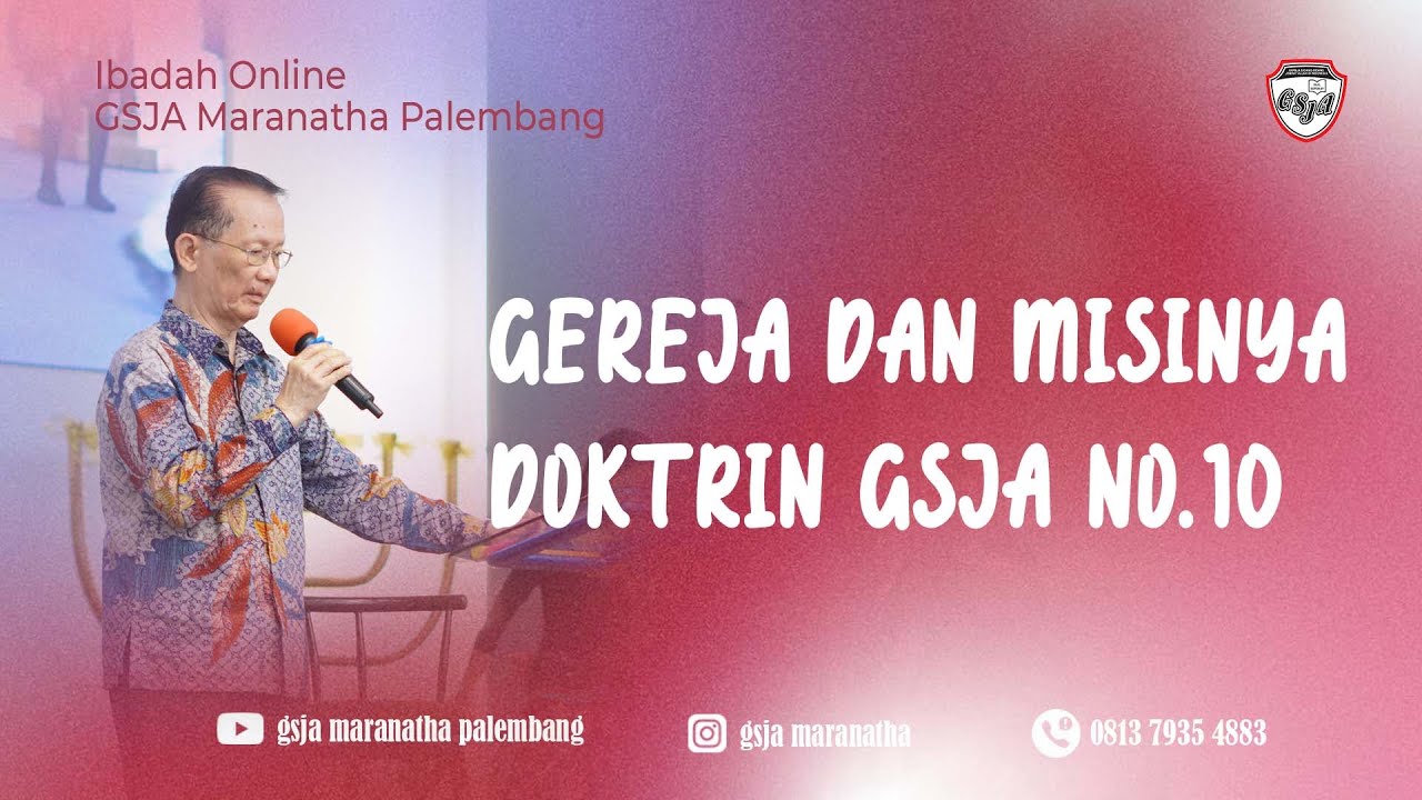 Ibadah Raya GSJA Maranatha Palembang - 01 Februari 2026