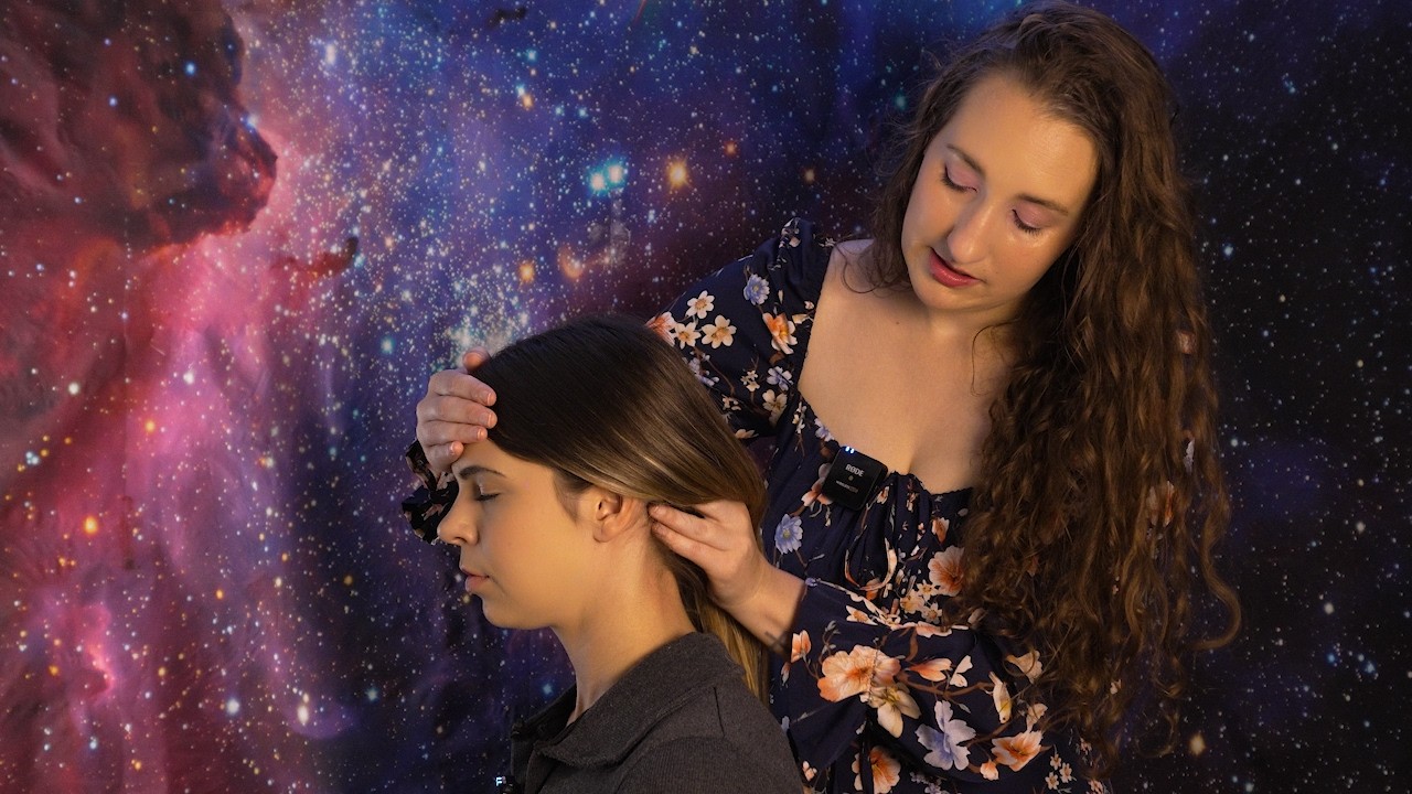 The Sleeepiest Indian Head Massage on my Friend 💜 Soft Spoken ASMR