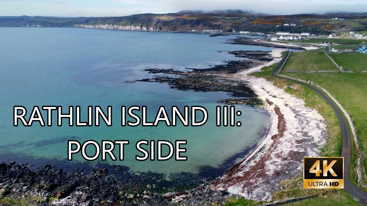 Rathlin Island Part III: Port side, County Antrim, Northern Ireland - 4K DJI mini 2 Drone Footage