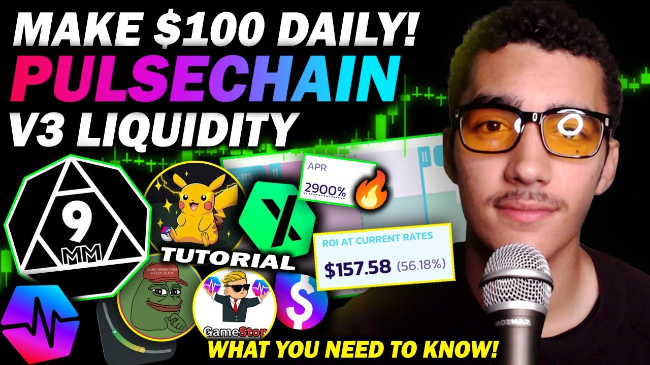 Зарабатывайте 100 долларов в день с V3 Liquidity в PulseChain с 9-мм DEX.