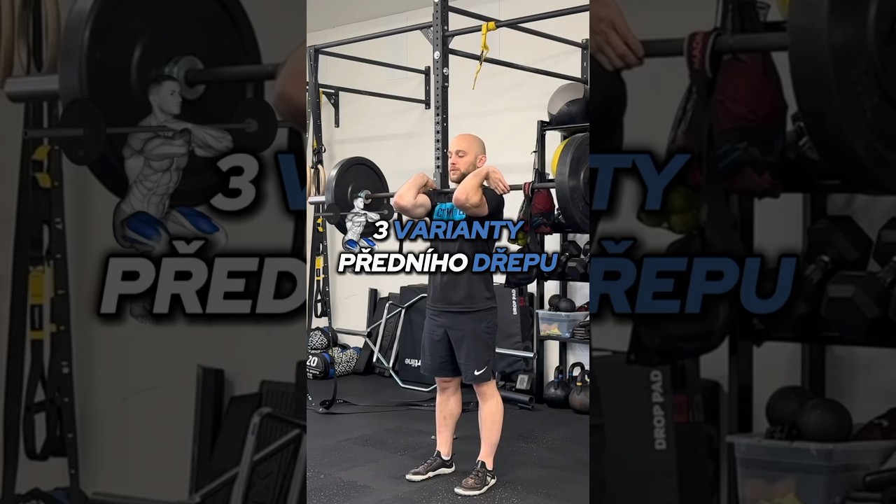 Přední Dřep - 3 Varianty a Krok za Krokem jak na ně💪🏻