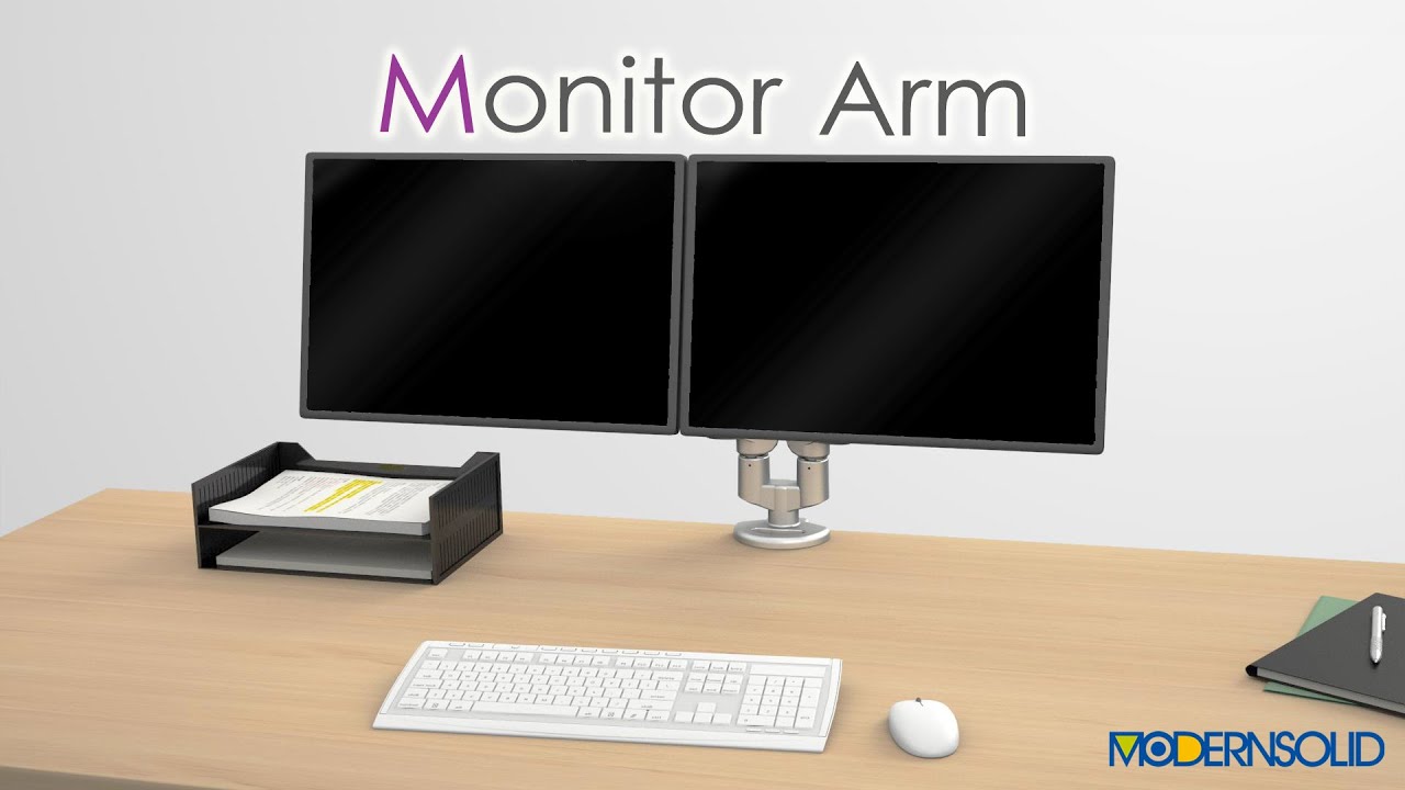Gas Spring Monitor Arm/Dual Monitors Arm - Ease Series | MODERNSOLID