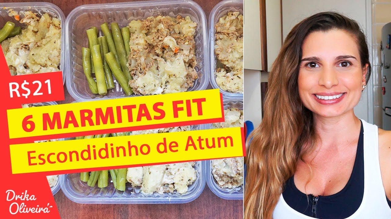R$ 3,50 CADA - MARMITA FITNESS DA SEMANA / Escondidinho de atum / Receitas Fáceis #Ep. 16