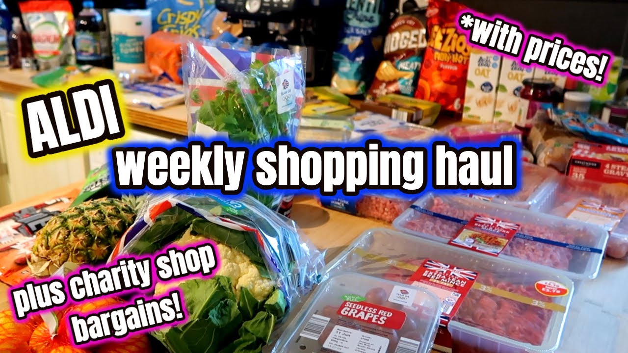 ALDI GROCERY HAUL & CHARITY SHOP FINDS!