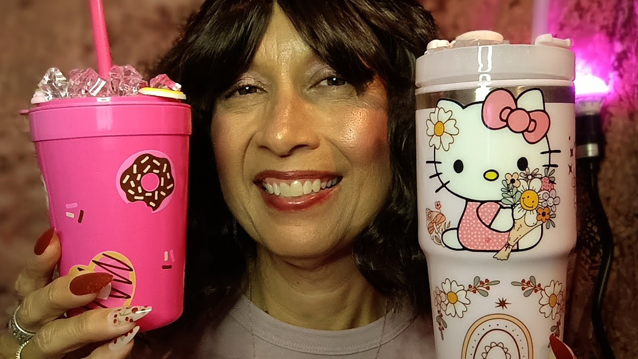 ASMR 🥤 NEW TUMBLERS 🍩🍄💐 Supporting Small Business