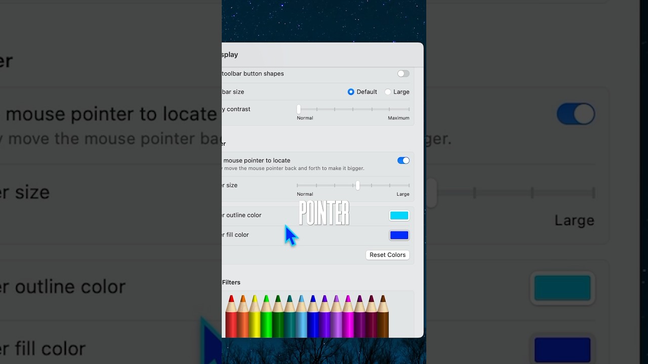 Измените ЦВЕТ курсора вашего Mac 🤯