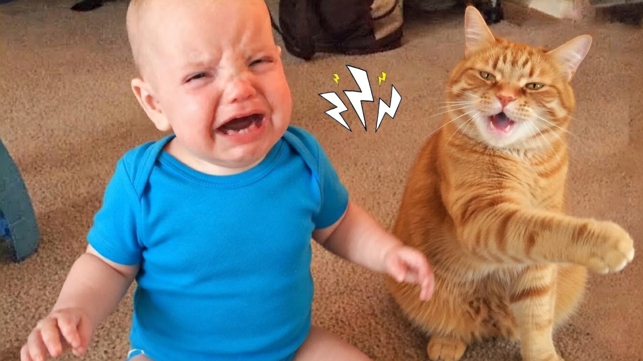 When Your Cats Become the Sweetest Babysitters ❤️😺❤️