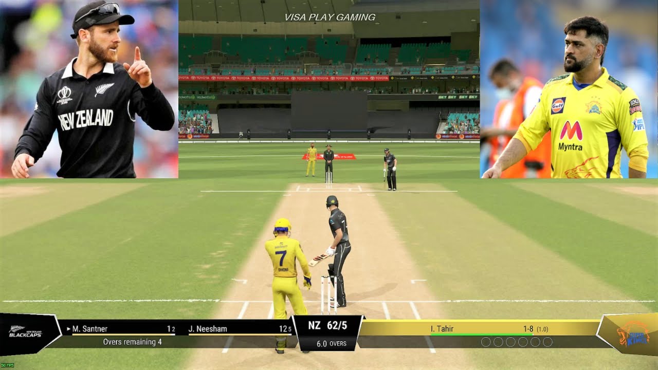 FUTURE IPL match - NZ vs CSK - T10 Full match - CRICKET 22 Gameplay @1080p60fps ULTRA