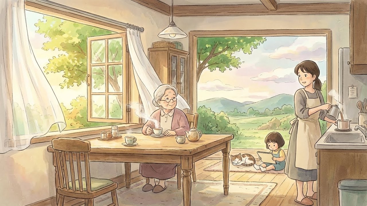 A Simple Day of Living | Curtains Moving with the Breeze, Tea Cooling Slowly 🍵