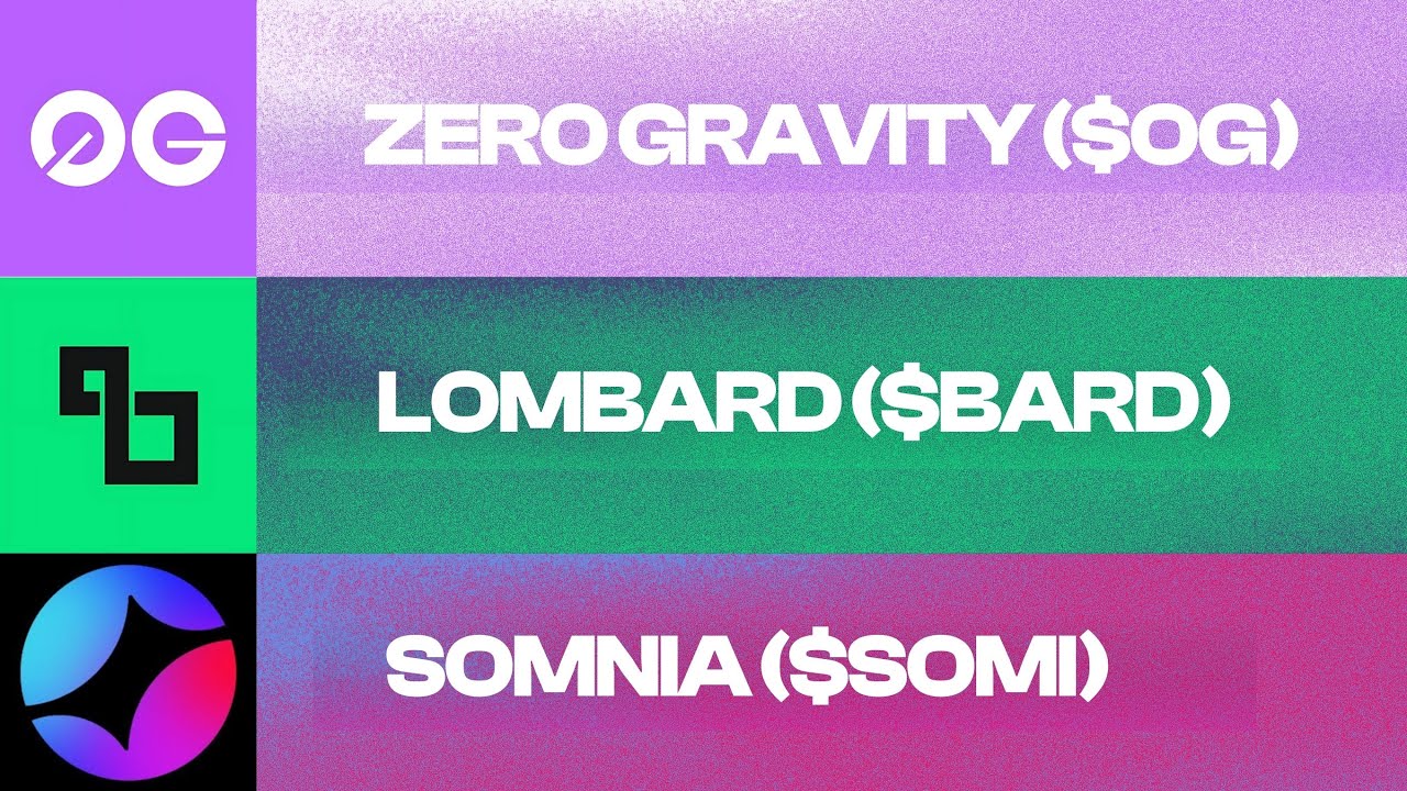 ZERO GRAVITY ($0G) I LOMBARD FINANCE ($BARD) I SOMNIA ($SOMI) I COIN İNCELEME I ANALİZ