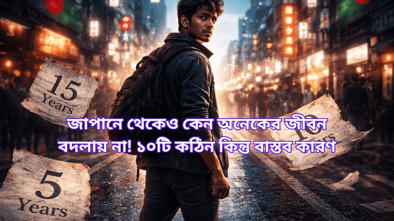 জাপানে থেকেও কেন অনেকের জীবন বদলায় না! ১০টি কঠিন কিন্তু বাস্তব কারণ