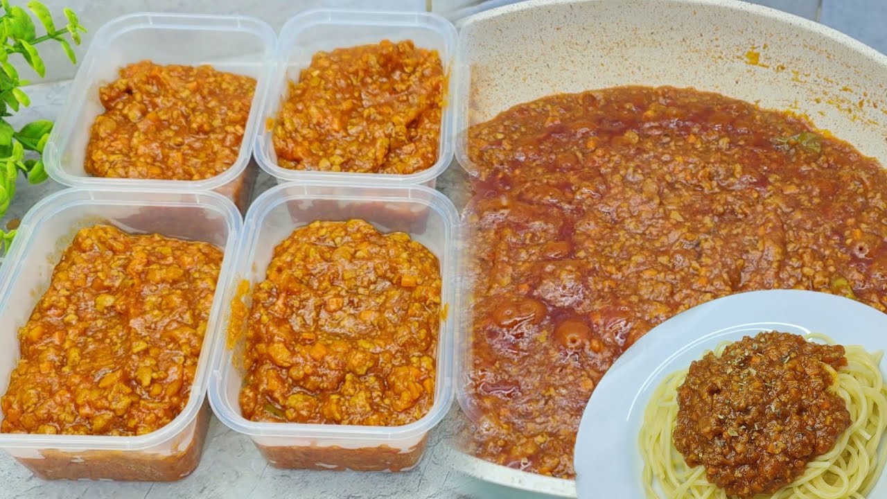 RESEP SAUS BOLOGNESE ENAK, BISA DI FROZEN BIAR MASAK JADI SATSET