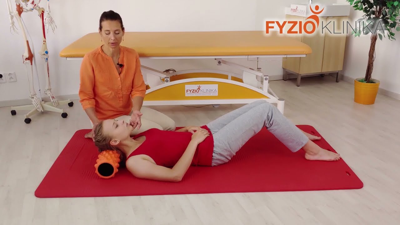 Foam roller - masáž šíje