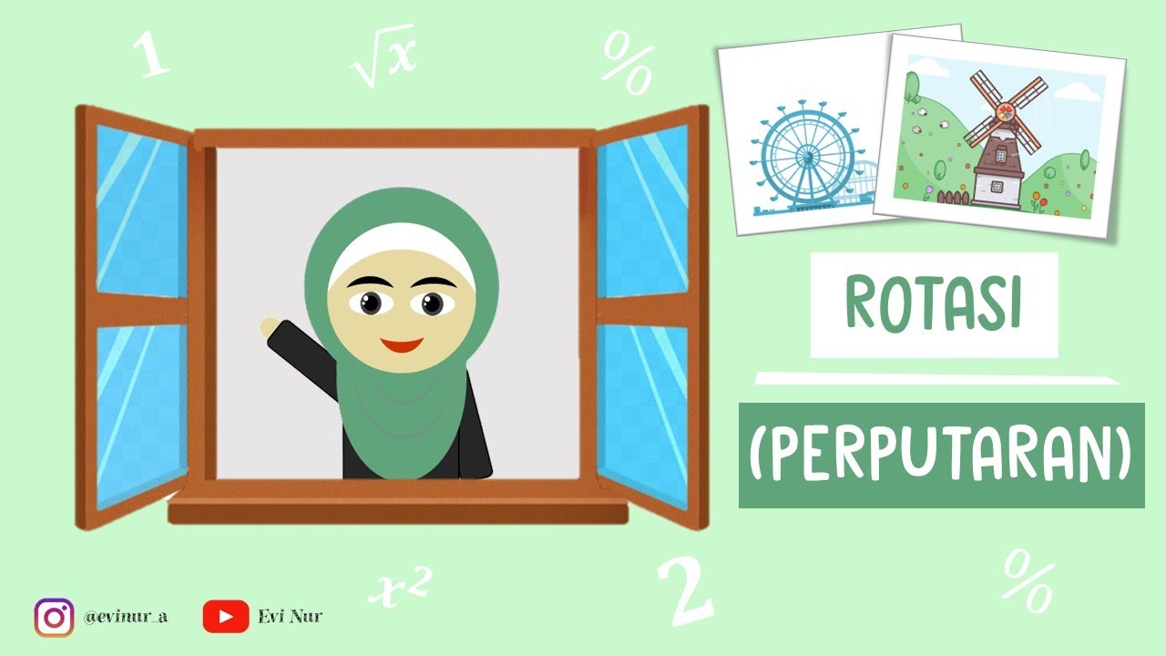 ROTASI (PERPUTARAN) || TRANSFORMASI GEOMETRI
