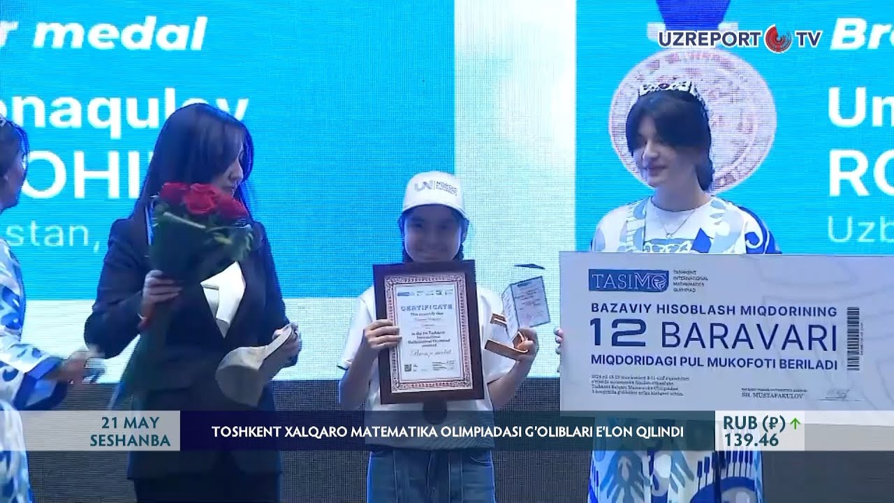 “Toshkent xalqaro matematika olimpiadasi” g‘oliblari e‘lon qilindi
