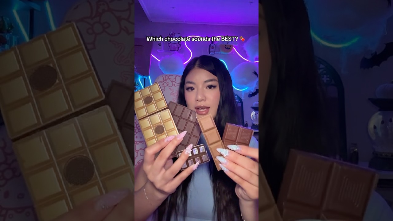 Which chocolate sounds the best? 🍫 #asmr #shorts