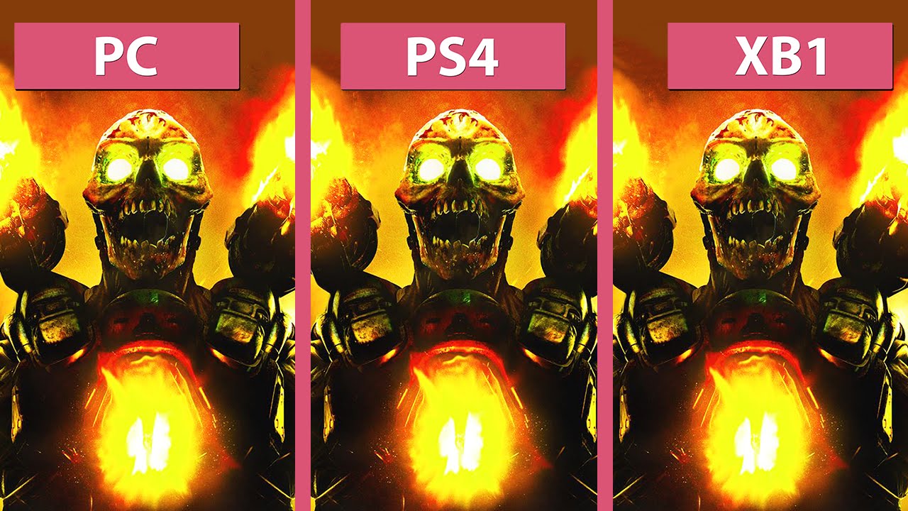 DOOM – PC (Max) vs. PS4 vs. Xbox One Graphics Comparison