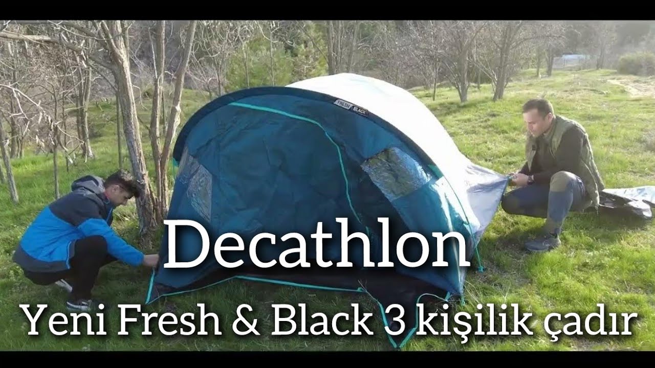 Türkiye'de ilk! Decathlon Yeni Fresh & Black 3 Kişilik Çadır, Tek Kişilik ve 2 Kişilik Şişme Yatak