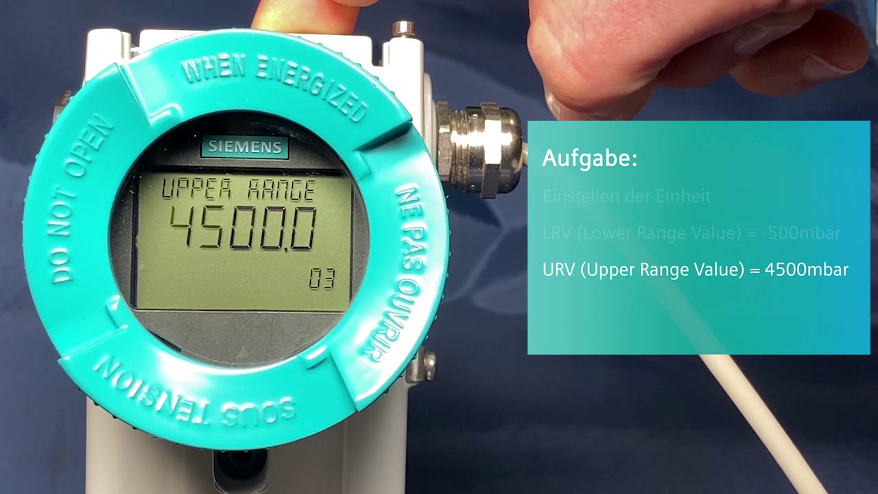 SITRANS P320/420: Grundlagen der Inbetriebnahme