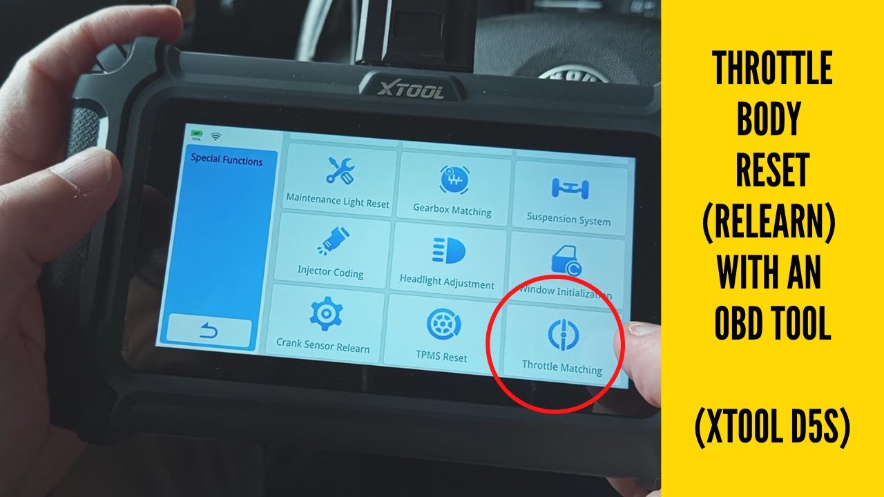 How To Reset A Throttle Body With An OBD Scan Tool