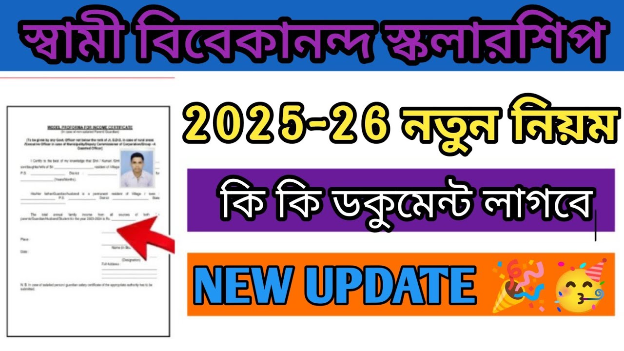 🛑🛑 SVMCM 2025-26 Documents Required | swami vivekananda scholarship | documents required for svmcm