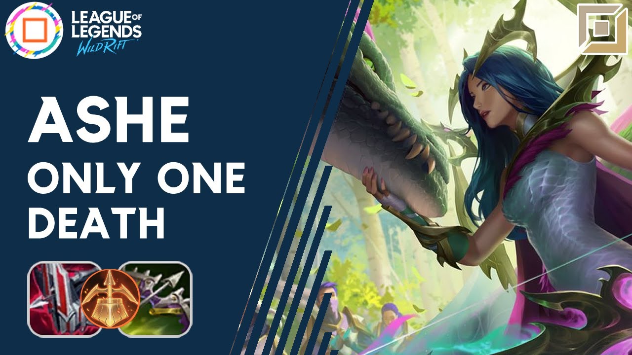 Ashe only ONE Death || Wild Rift Ashe Gameplay || Ashe Build and Runes || Diamond Rank
