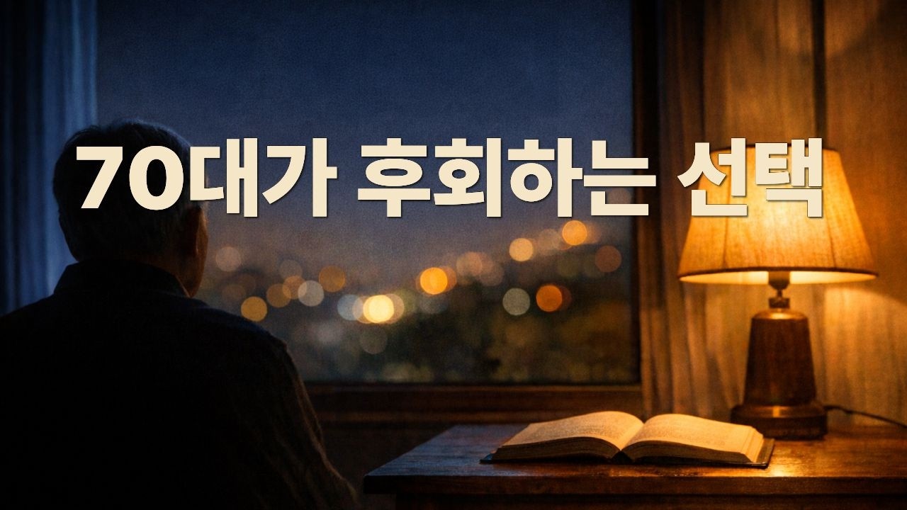 70대가 말하는, 그때 하지 말았어야 할 선택 5가지｜시니어 통찰 오디오북  @마음로그인