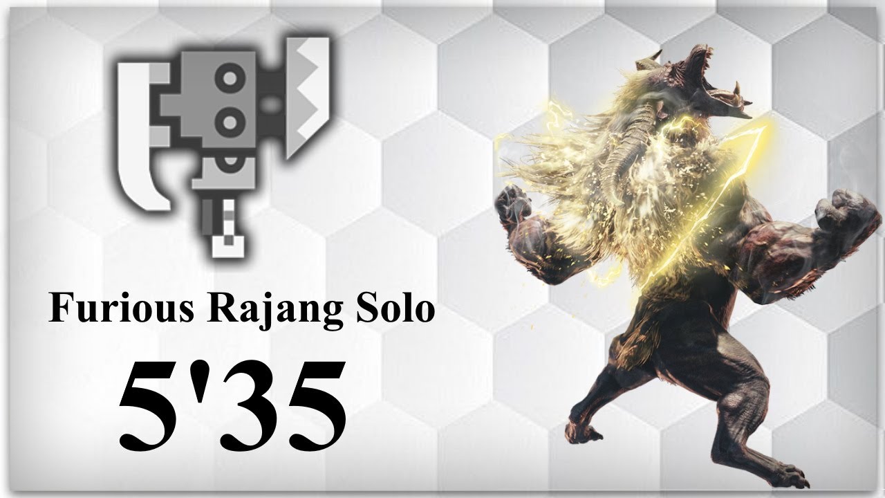 【Monster Hunter World: Iceborne】Furious Rajang - Switch Axe Speedrun [5'35]  / 激昂したラージャン (スラッシュアックス)