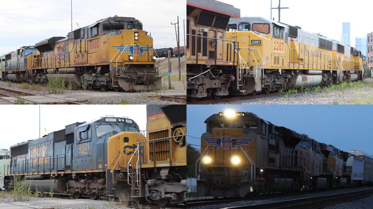 Railfanning Houston ft BNSF ACe w/ Hybrid, Triclops, UP SD60M’s, CSX SD70MAC, CP6644, CP7015 & more!