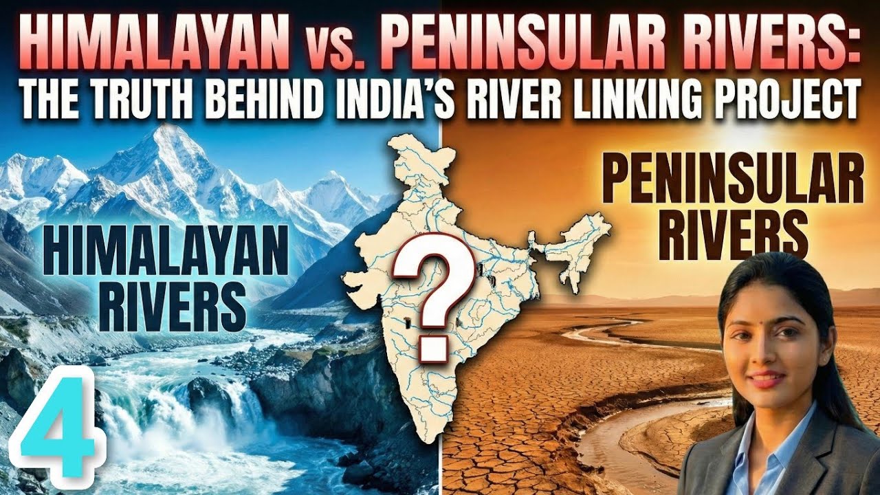 Himalayan vs. Peninsular Rivers: The Truth Behind India’s River Linking Project | Lec-4