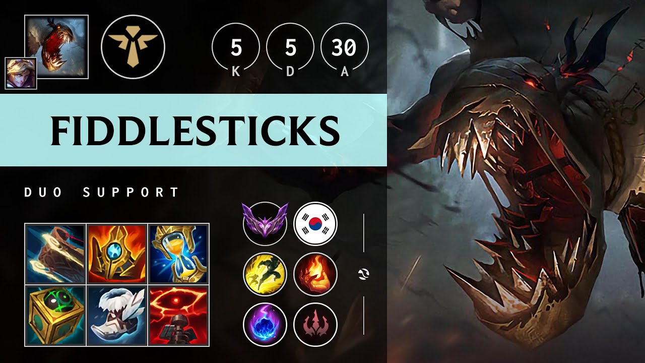 Fiddlesticks Support vs Rell: Super CC - KR Master Patch 14.23